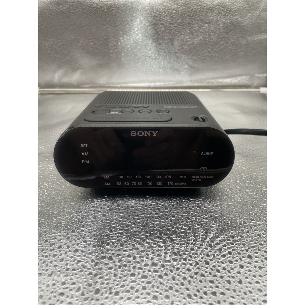 Sony Dream Machine AM/FM Radio LED Alarm Clock ICF-C218 ‎ - TESTED